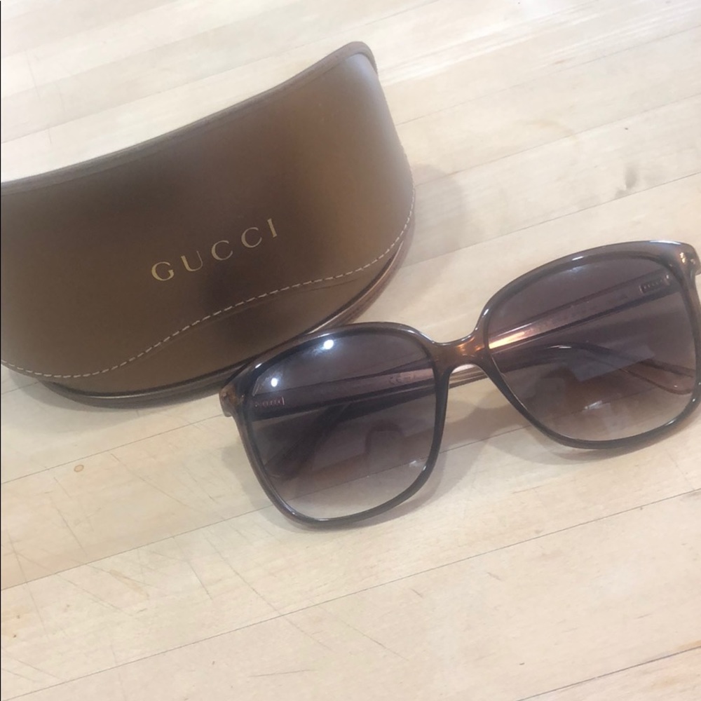Brown Gucci with case!